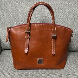 Dooney and Bourke Leather Satchel - Ginger
